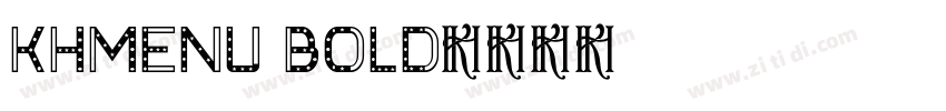 KHMenu Bold字体转换